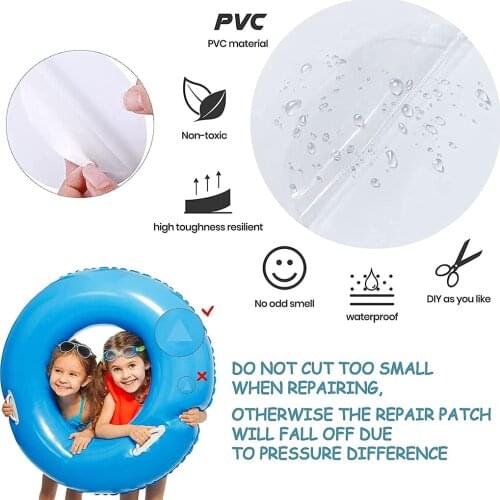 Newest Self Adhesive PVC Repair Patch Round Vinyl Pool Liner Patch Vinyl Rubber Boat Repair for Inflatable Boat Stickers
