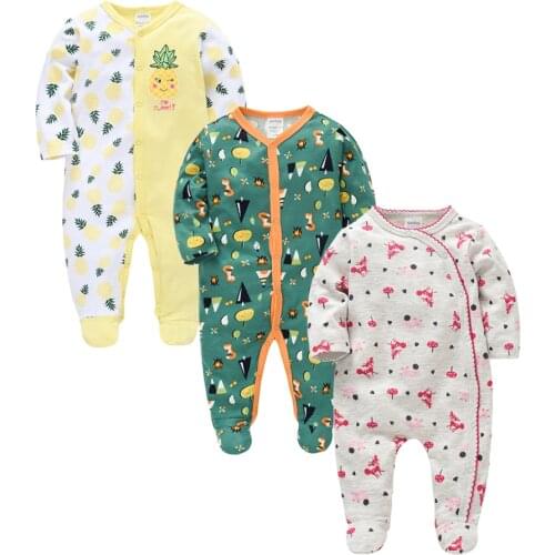 Newborn Baby Girl Romper 2 3 pcs/set cotton full babies boy clothes overall infant ropa menino winter costumes