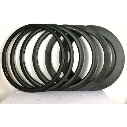 Limited Time Offer Carbon Rims 700C Road Wheels 25mm Width Carbon Bike Wheel Rim 30mm 38mm 50mm 56mm 60mm 88mm