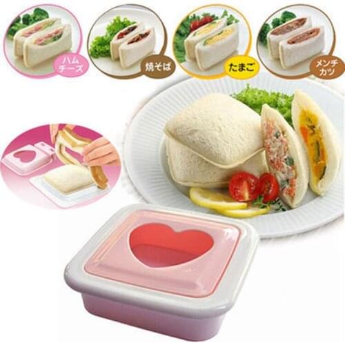 Plastic Sandwich Mould Cutter Square Shape Bread Mold DIY Toast Maker Breakfast Dessert Tool Cake Cutter Kitchen Tool
