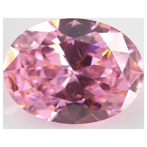 Size 2x3~18x25mm Oval Shape Cut 5A Pink Loose CZSynthetic Gems Cubic Zirconia Stones For Jewelry Wholesale Free Shipping