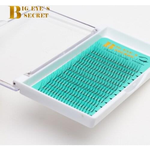 Big eyes secret luxury 3D long stem premade Russian Volume lashes Eyelashes Extension Individual Lash one tray