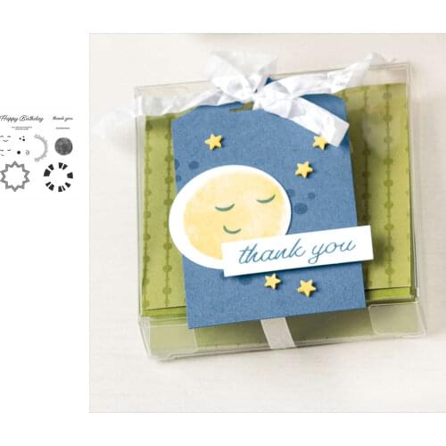 Starry Sky Stars Sun Moon Planet Cutting Dies and Stamps Scrapbook Dariy Decoration Stencil Embossing Template Diy Greeting Car