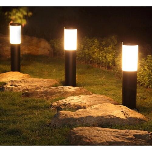 Thrisdar Outdoor Solar Pathway Lights Stainless Steel Landscape Solar Garden Lawn Light for Patio Yard Walkway Driveway Decor