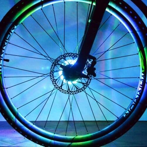 Bicycle night light hot wheels for bicycle hubs rechargeable wheel lights mountain bike road bike accessories 4 colors