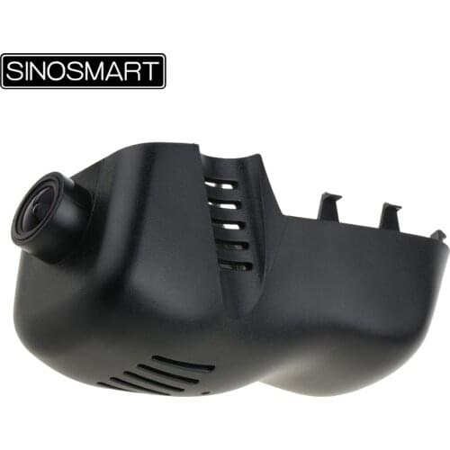 SINOSMART Novatek 96672 Car Wifi DVR Camera for Volkswagen Touareg 2011-2014 2016 Control by Mobile Phone App SONY IMX323