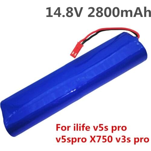 High quality Rechargeable ILIFE Battery 14.8V 2800mAh robotic cleaner accessories parts for ilife v5s pro v5spro X750 v3s pro