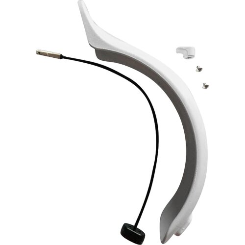 Rear Mudguard Fender+Taillight for Xiaomi M365 Electric Scooter Brake Light Taillight+Mudguard Fender+Hook,White