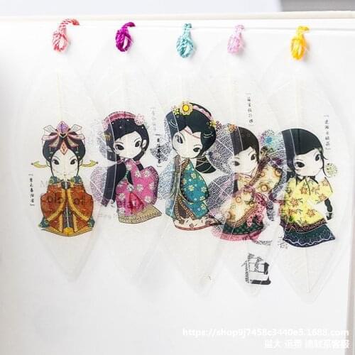 Cartoon Character Bookmark Classic Masterpiece Character Leaf Book Accessories Teacher Gift Supplies