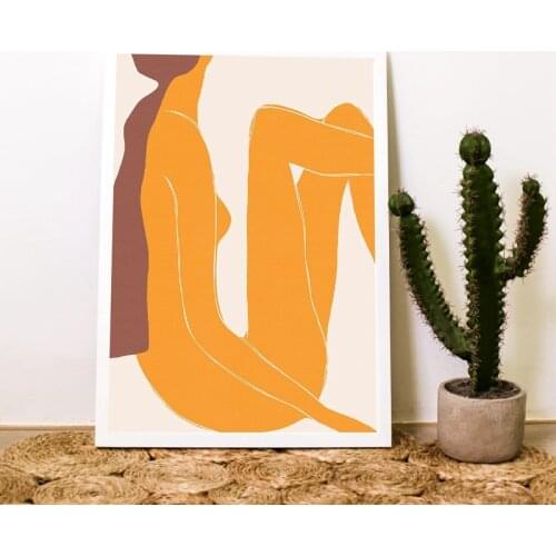 Woman Figure Prints Abstract Art Poster Modern Gallery Wall Art Canvas Painting Wall Picture for Living Room Home Decoration