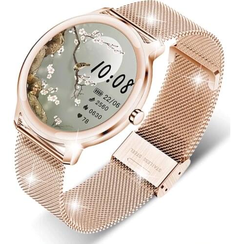 GEJIAN Woman Smart Watch Women Physiological Heart Rate Blood Pressure Monitoring For Android IOS Waterproof Ladies smartwatch