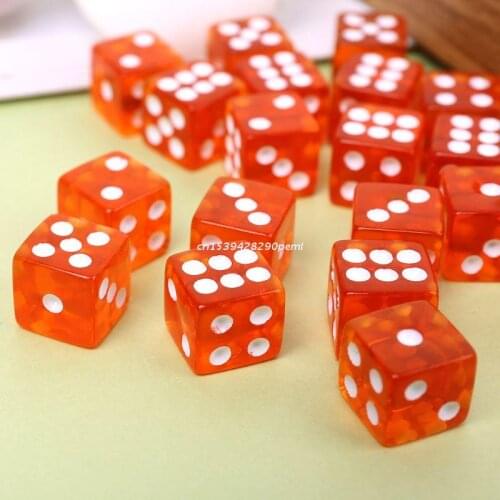25 Pcs/Set New Party Game Dice 12 Square Transparent Dices Colorful Club Play Gifts For Dungeon D & D Desktop Table Dropship