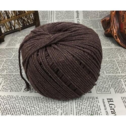 4mmX110m Virgin Cotton Handmade Decoration Macrame Wall Hanging Plant Hanger Crocheting Bohemia Dream Catcher DIY Craft Knitting