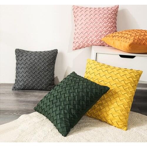 45x45cm Character pattern Pillowcase Pink Cushion Cover Throw Pillow Case Home Sofa Bed Chair Decoration 17.72x 17.72inch