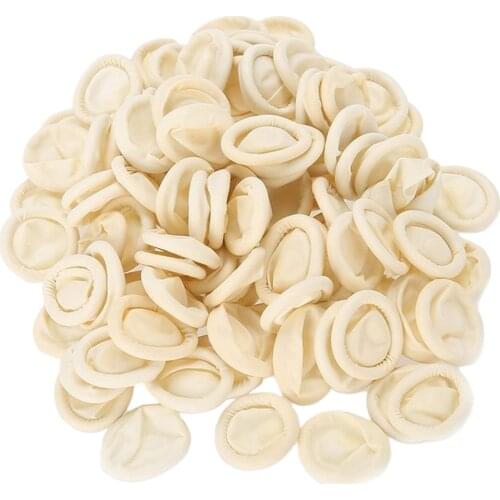 800pcs Disposable Latex Finger Cot Latex Fingertips Protective Finger Gloves