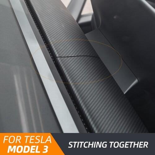 TEY 2021 For Tesla Model Three Accessories Tesla Model3 Dashboard Strip Color Options Easy To Install ABS Accessories