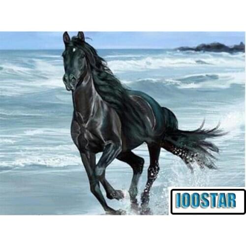 Diamond Painting Horse Full Square Diamond Embroidery Animals Picture 5D Diy Mosaic Rhinestone Home Decoration