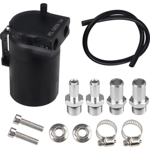 Auto Aluminum Alloy Oil Catch Can Reservoir Fuel Tanks Filter Car Universal Oil Tank Catch