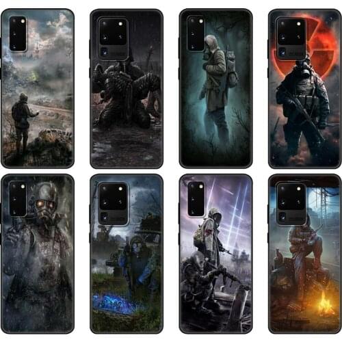 Black tpu Case For Samsung galaxy S20 /S20 PLUS/S20 ultra/S20+ /S20FE back cover Stalker Clear Sky