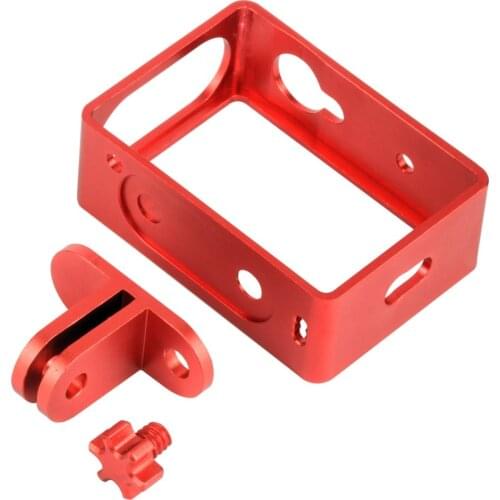 CNC Aluminum Camera Protect Case Frame Portable Connector with Screw Holder for Xiaoyi Action Camera