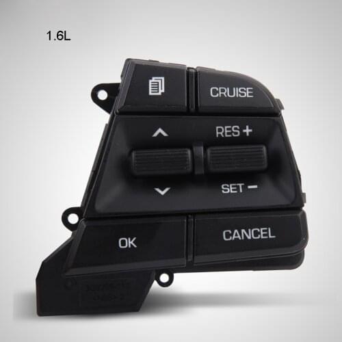 For Hyundai Elantra 1.6l Car Bluetooth Phone Cruise Control Steering Wheel Buttons Pad Switch Black