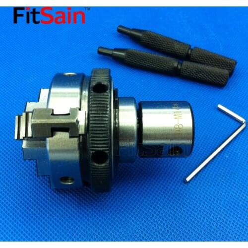 FitSain-Three jaw chuck 50mm/63mm CNC mini SELF-CENTERING maiually operated chuck Bench Lathe Used for motor shaft 8/10/12/14mm