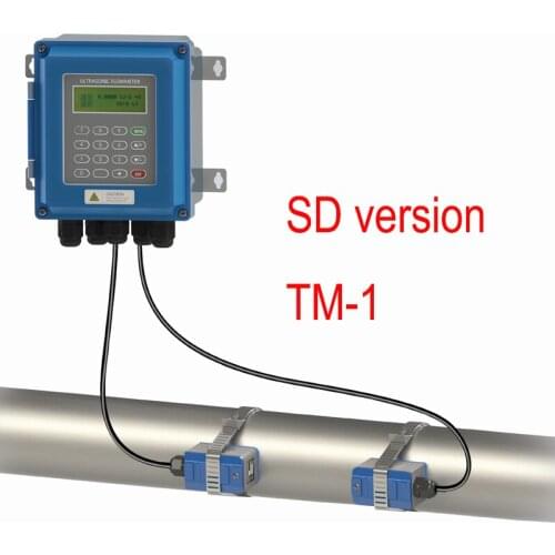 TUF-2000B flow meter SD version with data memory TM-1 transducer DN50-700mm ultrasonic liquid flowmeters
