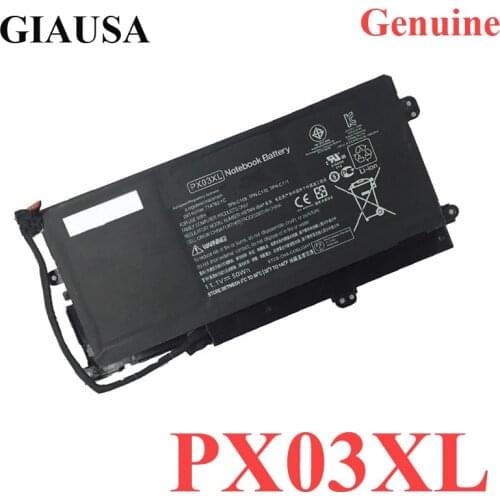 GIAUSA Genuine PX03XL battery for HP ENVY 14 Sleekbook HSTNN-LB4P TPN-C110 714762-2C1