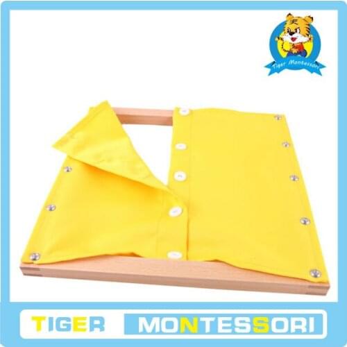 Montessori botany puzzle Small Buttons Dressing Frame toy