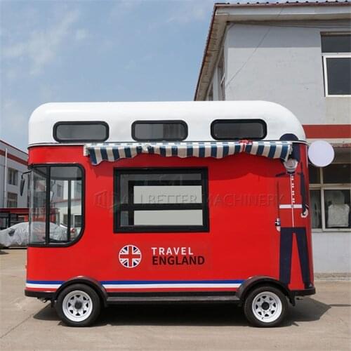 Hot Dog Vending Car Waffle Concession Pizza Truck Sale Europe Fast Food Kiosk Ice Cream Cart