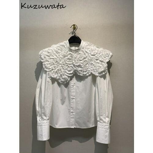 Kuzuwata Womens White Shirts