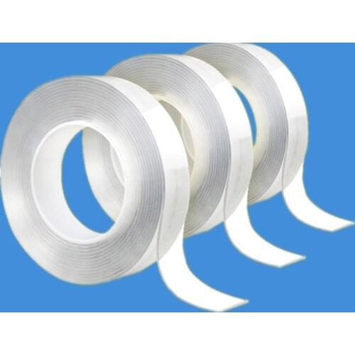 Home Reusable Tape Double sided adhesive Super Strong Traceless Nano Glue Gadget Transparent Wall stickers For bathroom Tapes