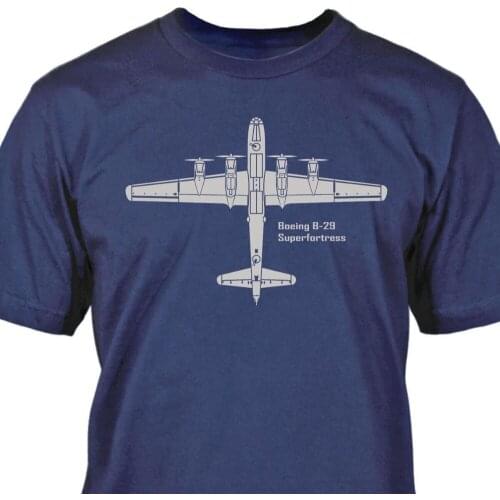 Men 2019 Brand Clothing Tees Casual Print T-Shirt Harajuku Short Sleeve Men Top Boeing B-29 T-Shirt Tt-Shirt Fashion