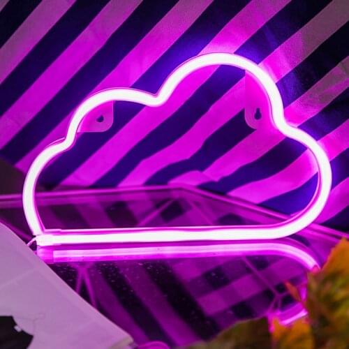 Neon Lights Wall Decoration Usb Or Battery Neon Lights Bedroom Cloud Lights Suitable for Christmas Birthday Parties SAL99