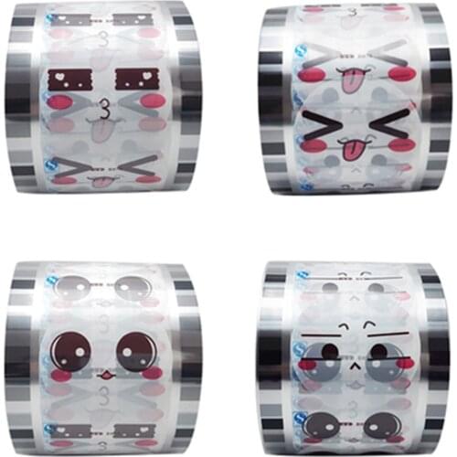 Milk Sealing Film Cup Sealer Film Bubble Boba Tea Sealing Film Printing Healthy Material For Plastic Cups 2800 Cups/Roll F9095