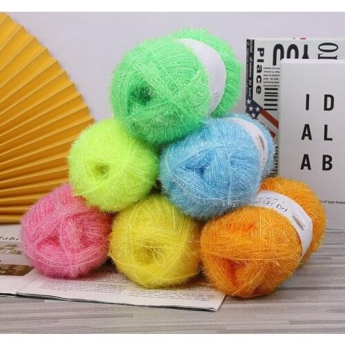 100g 1ball Craft Yarn Bling Hand Making Yarn Glass Yarn Line for Crochet Bag Clothing Supplies Knitted Yarn