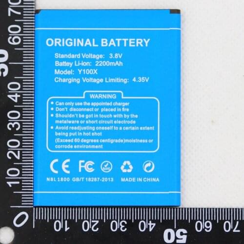 ISUNOO 2200mAh High Quality Battery Backup Bateria For DOOGEE NOVA Y100X For Doogee Y100X Battery Replacement
