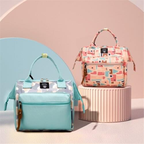 Fashion Mini Diaper Bag Backpack Portable Waterproof Mummy Travel Shoulder Crossbody Bag Bag Women Handbag