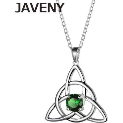 925 Sterling Silver CZ Irish Celtics Knot Wedding Bridal Pendant Necklace for Women Birthday Christmas Gift 10pcs Lots Wholesale