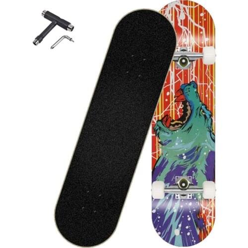 Skateboard 31" Complete Skateboard 8 Layer Maple ABEC-9 Bearing Skateboard Deck for Sports Outdoor Boy Children Skateboards