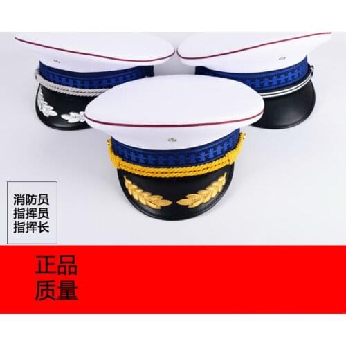 Dedicated Firefighters Serving Large Brim Hats Commander Commander Peaked Cap 2020 Winter Hats for Men Festival Wide Brim Hat