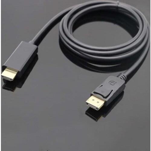 Super Long 1.8 Meters Display Port DP Male to HDMI-compatible Cable Adapter Converter Cable 4K Laptop PC HD TV Converter Polybag