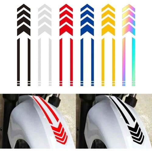 Motorcycle Fender Sticker Reflective Bicycle E-bike Accessories Wheel Car Sticker Decal On Fender Waterproof Safety Warning Tape