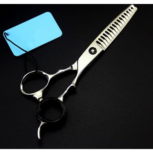 High quality Japan 440c 6 inch 16 teeth hair scissors hair cutting barber makas scissor thinning shears hairdressing scissors