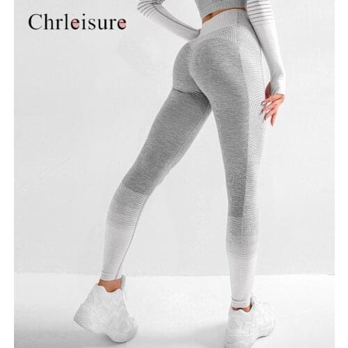 Women High Waist Fitness Leggings Push Up Gym Activewear Seamless Leggins Mujer Knitting Workout Femme Jegging