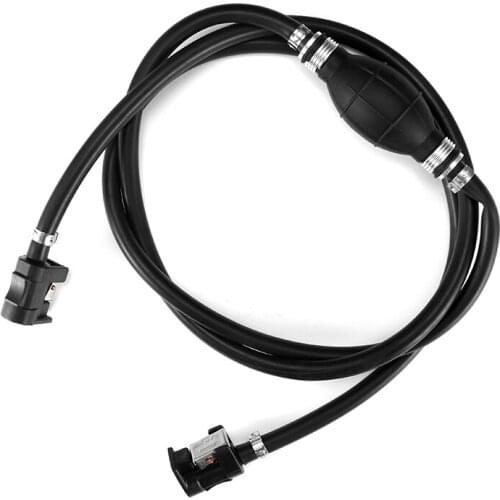 1 Pcs 1.9m 8mm Gas Hose Fuel Line Assembly Primer Bulb & Hose Fitting Connector For Boat Marine Yacht Car RV ATV Camper Etc