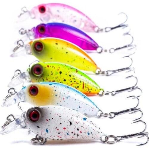 1pc Mini Crankbait Fishing Lure 4cm 2.5g Pesca Minnow Fish Japan Hard Bait Isca Artificial Lure Swimbait Wobblers Fishing Tackle