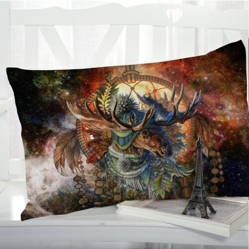 1pc Pillow cover Pillow case Luxury Bedding Pillowcase Pillowcovers decorative Customizable size 3D Print Nordic Elk