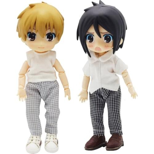 1PCS Ob11 Clothes For obitsu11 gsc ddf 12bjd piccordo Molly YMY plain bodywear plaid pants