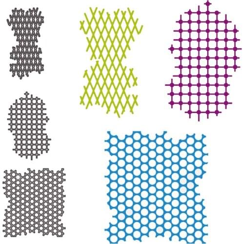 2021 New Arrival Background Grid Frame Metal Cutting Dies Craft for Scrapbooking Knife Mould Blade Punch Stencils Dies Cut Model